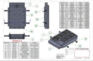 Cheese Tray Print by E and D Engineering Systems